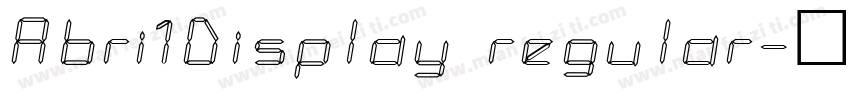 Abri1Display regular字体转换